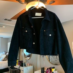 Zara black jean jacket